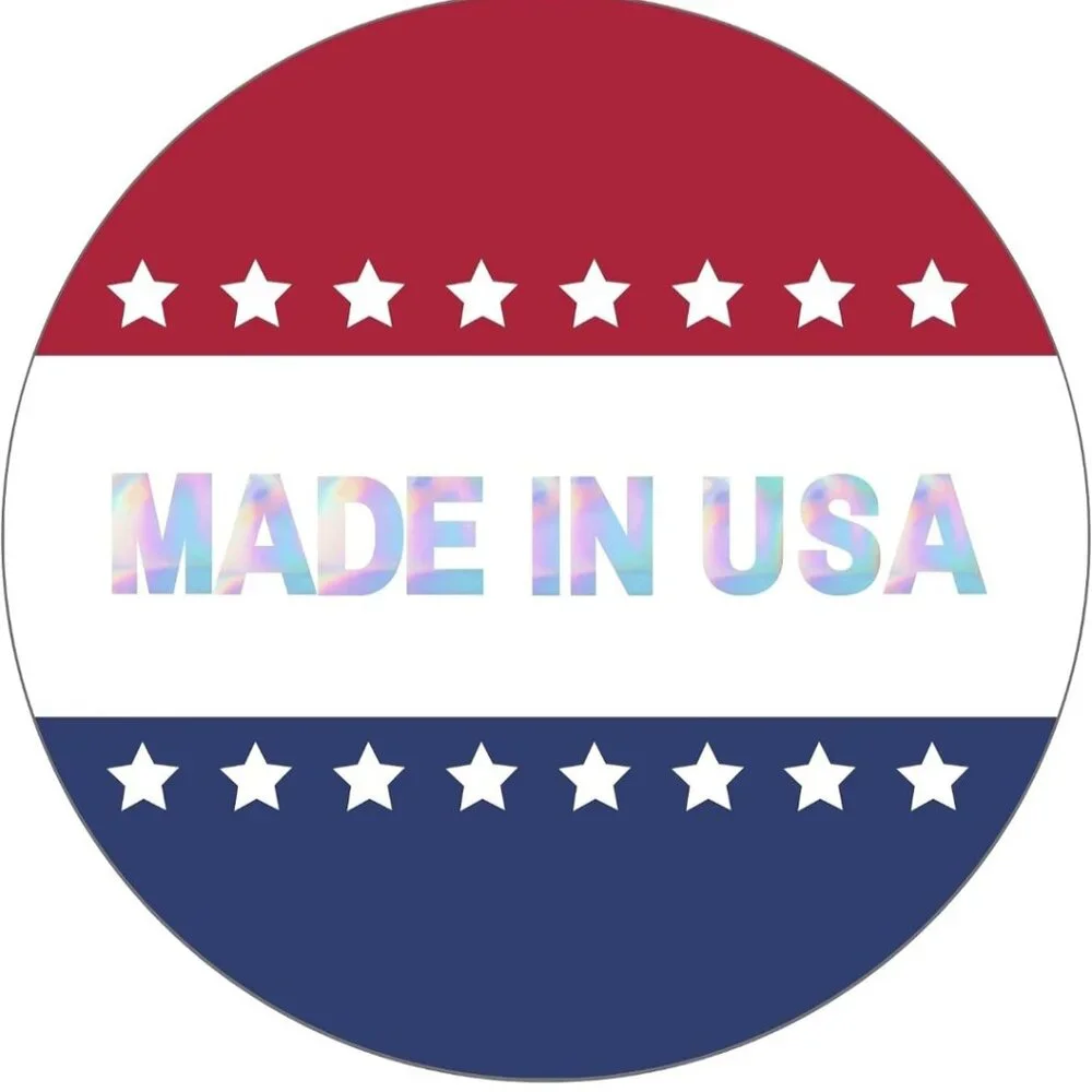 50 MADE IN U.S.A. Sticker Labels